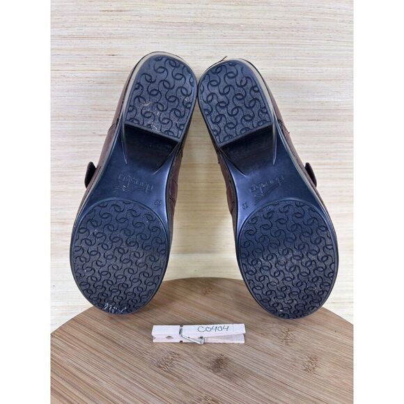 Dansko Tamara Brown Leather Buckle Clogs Womens Size 38 US 8 - Picture 8 of 8